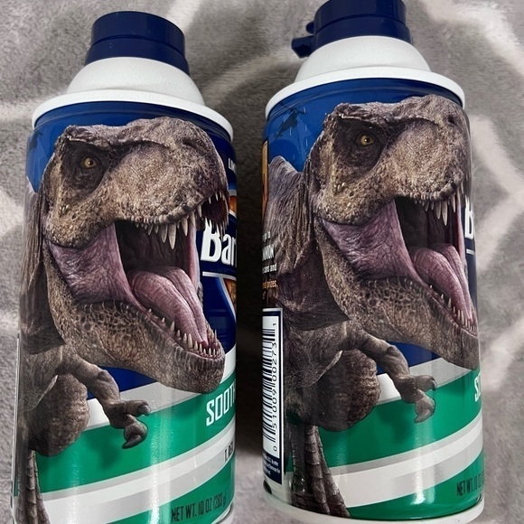 Jurassic Word Limited Edition 2022 Barbasol Shaving Cream 10 Oz lot of 2 - Picture 2 of 5